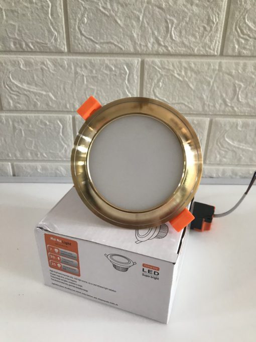 ĐÈN LED ÂM TRẦN AS-702 VIỀN VÀNG