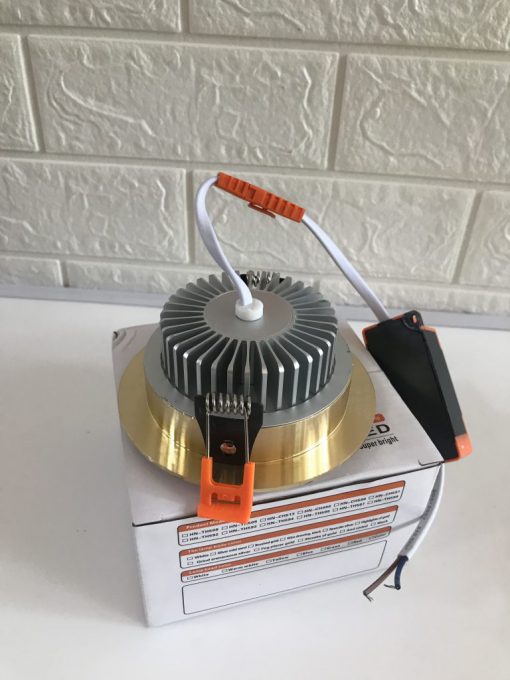 ĐÈN LED ÂM TRẦN AS-702 VIỀN VÀNG - Ảnh 3