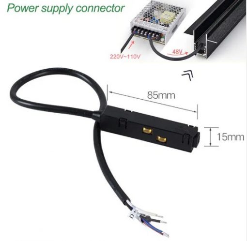 Nối Nguồn Ray Nam Châm 48V - Ảnh 2