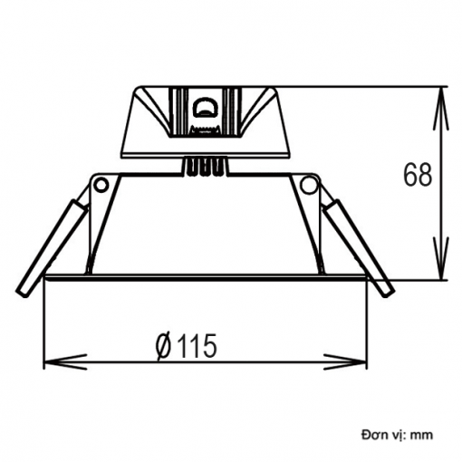 Led Downght Global series 5W NNP71259 - Ảnh 2