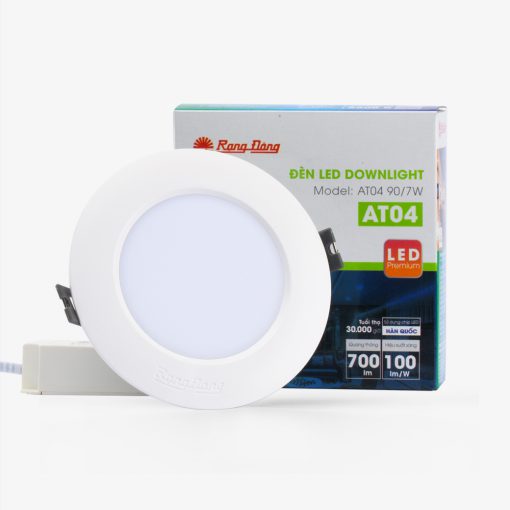 Đèn LED âm trần Downlight AT04 7W D90 Rạng Đông - Ảnh 2