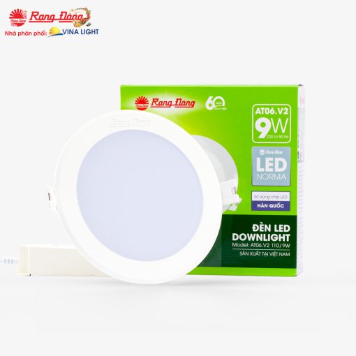 Đèn LED âm trần Downlight AT06.V2 9W D110 Rạng Đông - Ảnh 2