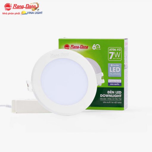 Đèn LED âm trần Downlight AT06.V2 7W D90Rạng Đông - Ảnh 2