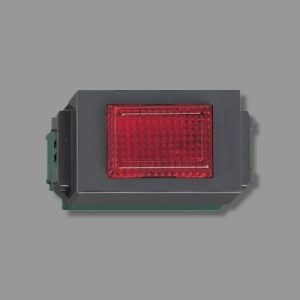 Nút Đèn Báo Đỏ WEG3032RH Vỏ Đen