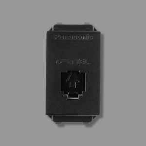 Ổ Cắm Điện Thoại 4 Dây WEV2364H Mầu Đen