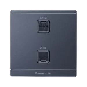 Bộ 2 Ổ Cắm Data CAT5E WMF422 Mầu Vàng Ánh Kim, Xám Ánh Kim